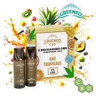 RECHARGES CBD POUR GREENEO X WILO EAU TROPICALE PAR 2